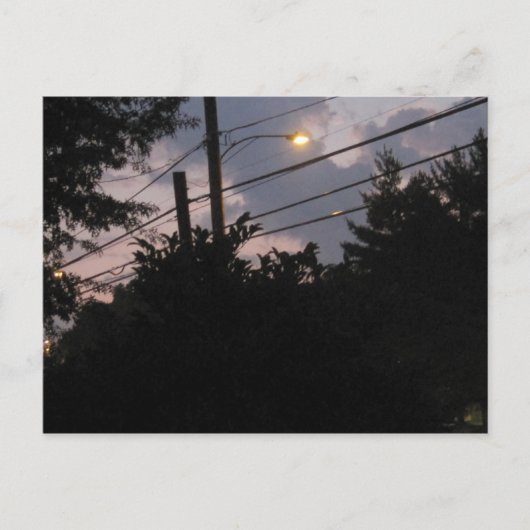 夕べシルエット ポストカード (正面)