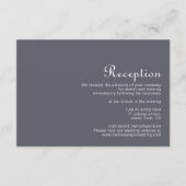 夕べシンプルボホウェディングレセプション エンクロージャーカード (正面)