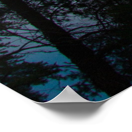 夕べスカイオーバーエルクレイクミシガン ポスター (角)