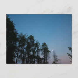 夕べスカイオーバーエルクレイクミシガン ポストカード