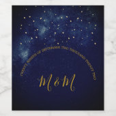 夕べスカイスターズブルーパーソナル結婚ズワインラベル ワインラベル (シングルラベル)