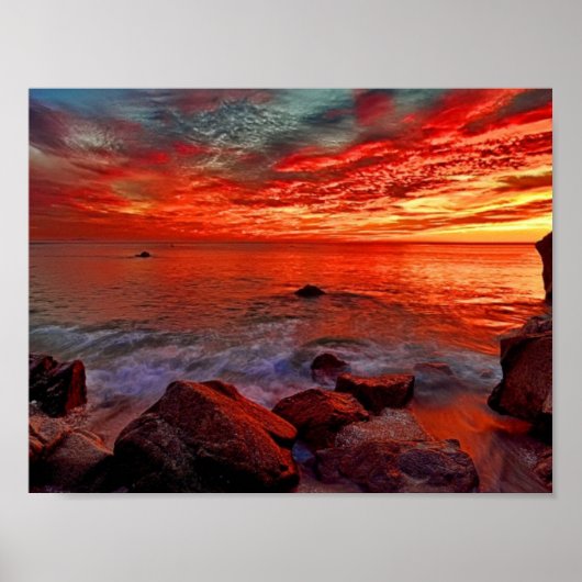 夕べスカイ美しい ポスター (正面)