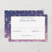 夕べスター結婚ズトゥインクル反応 出欠カード (正面/裏面)