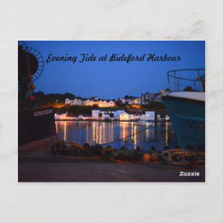 夕べタイドアットビデフォードハーバー ポストカード