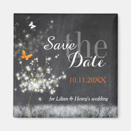 夕べタンデリオンズ結婚式の日付を保存 マグネット