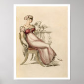 夕べドレスまたはボールガウン、アックからのファッションプレート ポスター (正面)