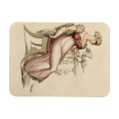 夕べドレスまたはボールガウン、アックからのファッションプレート マグネット (横)