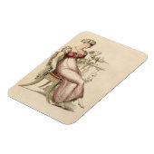 夕べドレスまたはボールガウン、アックからのファッションプレート マグネット (左側)