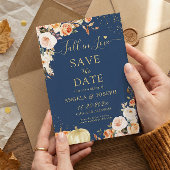 夕べナイト秋インラブオータム結婚フローラ セーブザデート