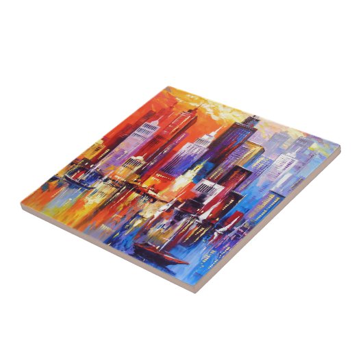 夕べニューヨーク タイル (側面)