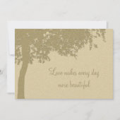 夕べパーソナライズされた披露宴ウェディング招待 招待状 (正面)