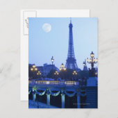 夕べビューオブエッフェルタワー ポストカード (正面/裏面)