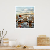 夕べビーチ ポスター (キッチン)