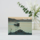 夕べフェリー葉書 ポストカード (スタンド正面)