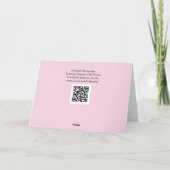 夕べプリムローズワイルドフラワーアートノートカード カード (裏面)