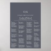 夕べボホ結婚アルファベット座席表 ポスター (正面)