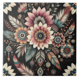 夕べボホ開花 タイル