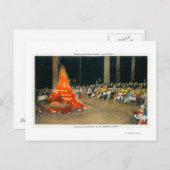 夕べボンファイアアットジャイアントフォレストロッジ ポストカード (正面/裏面)