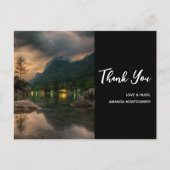 夕べマウンテンレイク写真ありがとう ポストカード (正面)