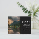 夕べマウンテンレイク写真保存日 インビテーションポストカード (スタンド正面)