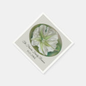 夕べムーンフラワーパステルアートカスタムイベント スタンダードカクテルナプキン (角)