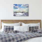 夕べライトガルフオブモルビハン2002 キャンバスプリント (インサイチュ (寝室))