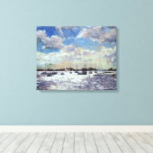 夕べライトガルフオブモルビハン2002 キャンバスプリント (インサイチュ (ウッドフロア))