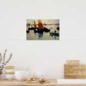 夕べライトat the Port of Camaret, 1892 ポスター (キッチン)