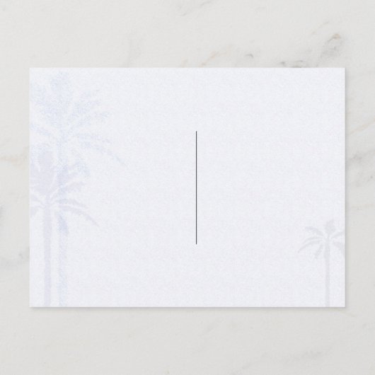 夕べラスベガスウェディング日付を保存 案内ポストカード (裏面)