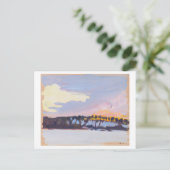 夕べランドスケープ,アクセリーガレン – カレーラ,ファインアート ポストカード (スタンド正面)