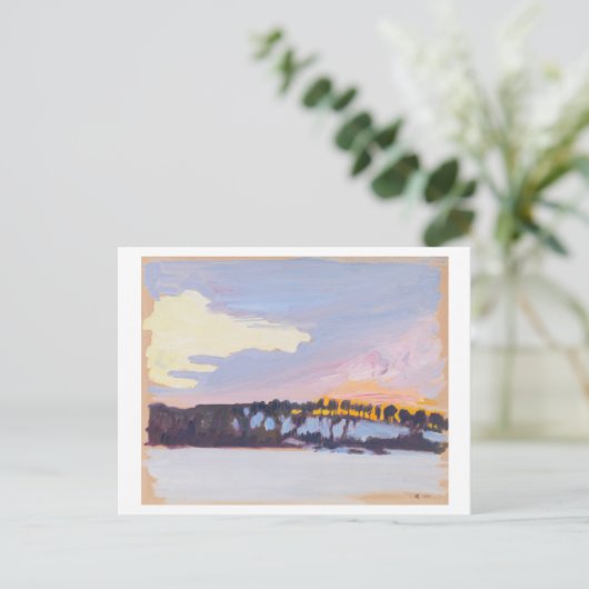 夕べランドスケープ,アクセリーガレン – カレーラ,ファインアート ポストカード (スタンド正面)