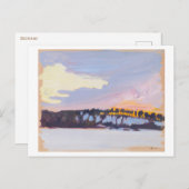 夕べランドスケープ,アクセリーガレン – カレーラ,ファインアート ポストカード (正面/裏面)