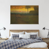夕べランドスケープbyジョージ・インネス(1889) キャンバスプリント (インサイチュ (寝室))
