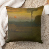 夕べランドスケープbyジョージ・インネス(1889) クッション (ブランケット)