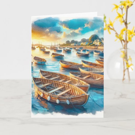 夕べレスト カード (黄色い花)