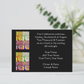 夕べ事件「我々のお祝いは続く」招待状 招待状 (スタンド正面)