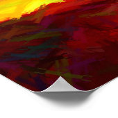 夕べ光プリント ポスター (角)