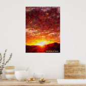 夕べ光プリント ポスター (キッチン)