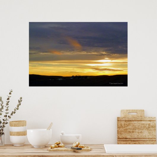 夕べ光 ポスター (キッチン)