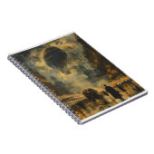 夕べ到着 – スティームパンク通りシーン ノートブック (右側)