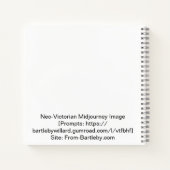 夕べ到着 – スティームパンク通りシーン ノートブック (裏面)