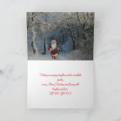 夕べ及び家族用サンタカード サンキューカード (内部)