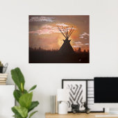 夕べ反応 ポスター (ホームオフィス)