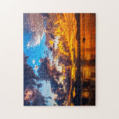 夕べ夕日。 ジグソーパズル (縦)