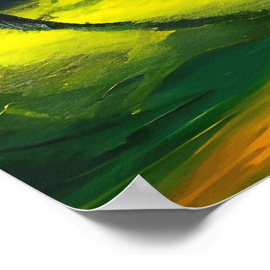 夕べ太陽 ポスター (角)