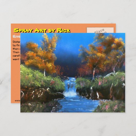 夕べ小川 ポストカード (正面/裏面)