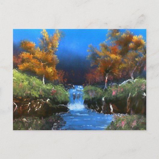 夕べ小川 ポストカード (正面)