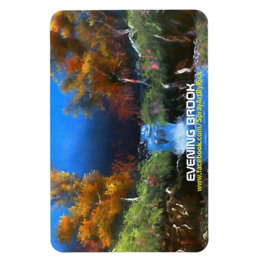 夕べ小川 マグネット (縦)