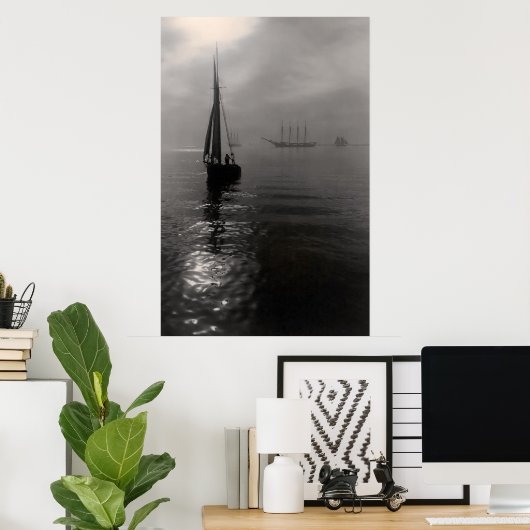 夕べ帆 ポスター (ホームオフィス)