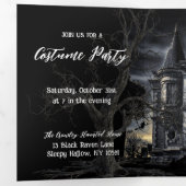 夕べ幽霊のよく出るハローウィンパーティ 三つ折り招待状 (内部最初)